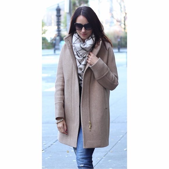 J. Crew Stadium Cloth by Nello Gori Wool Cocoon Coat Size 12 Petite - Picture 4 of 6